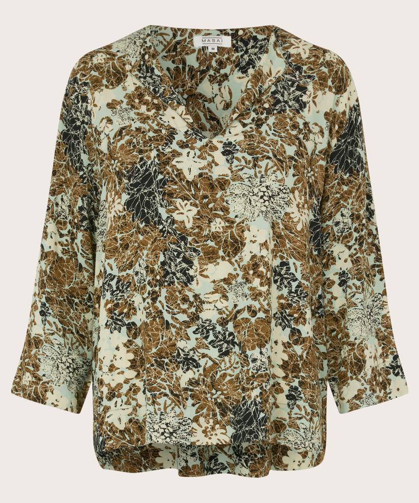 Blouse En Viscose À Manches 3/4, Bok Choy