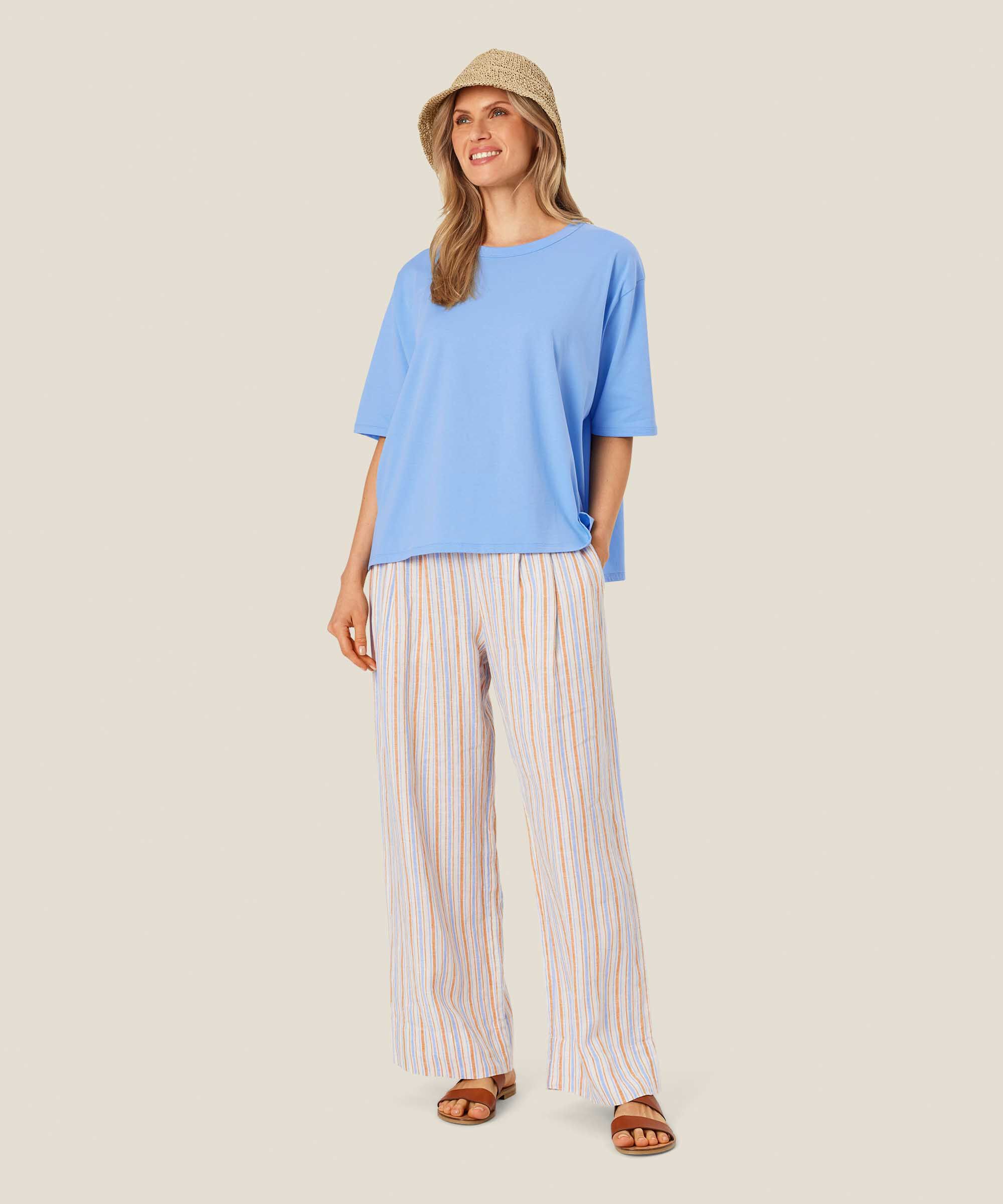 chapeau de paille à bord, Natural