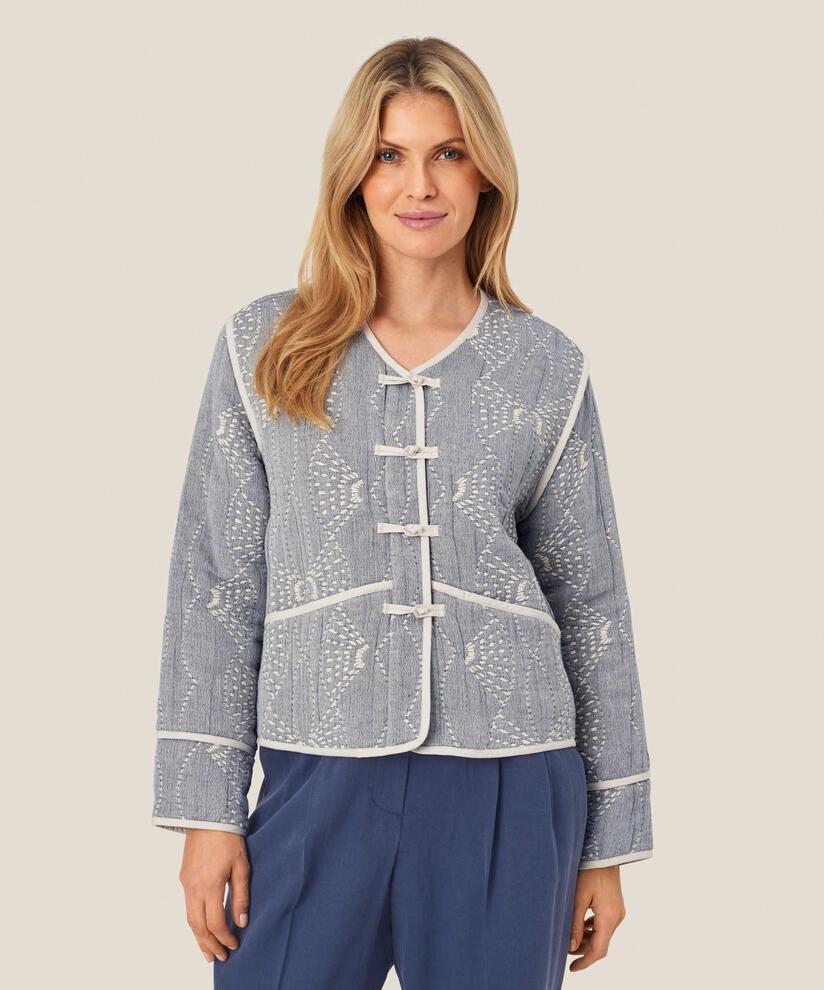 veste avec motif brodé et détails de boutons, Sargasso mel.
