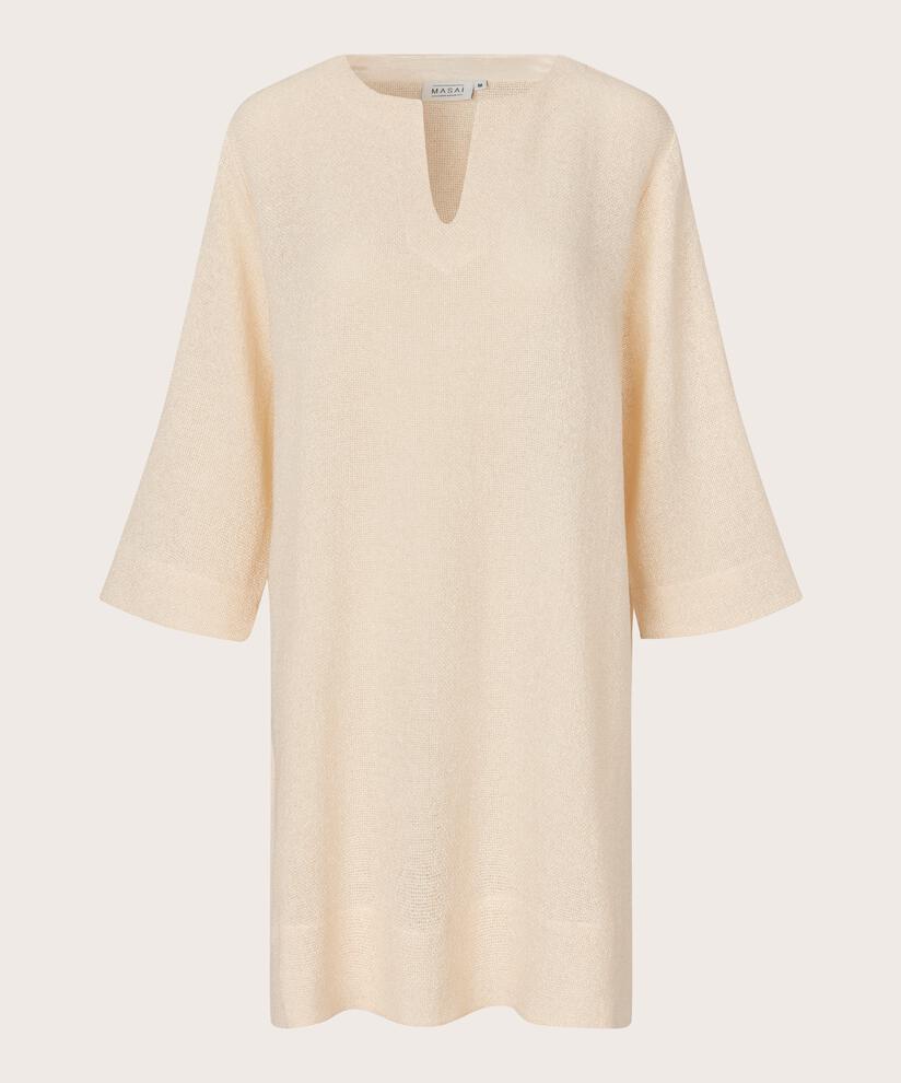 tunique en boucle avec fente latérale, Whitecap