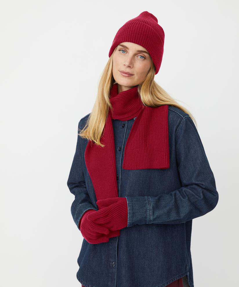 ensemble avec bonnet, gants et écharpe, Scarlet Sage