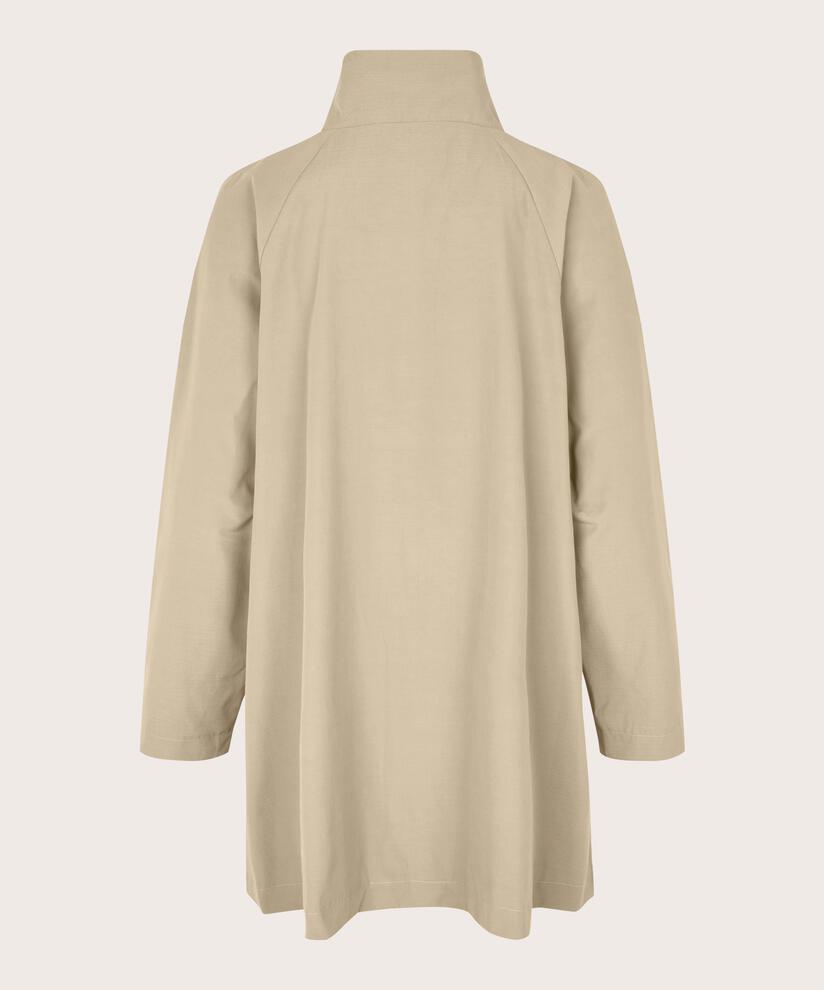 manteau avec boutons et col montant, Plaza Taupe
