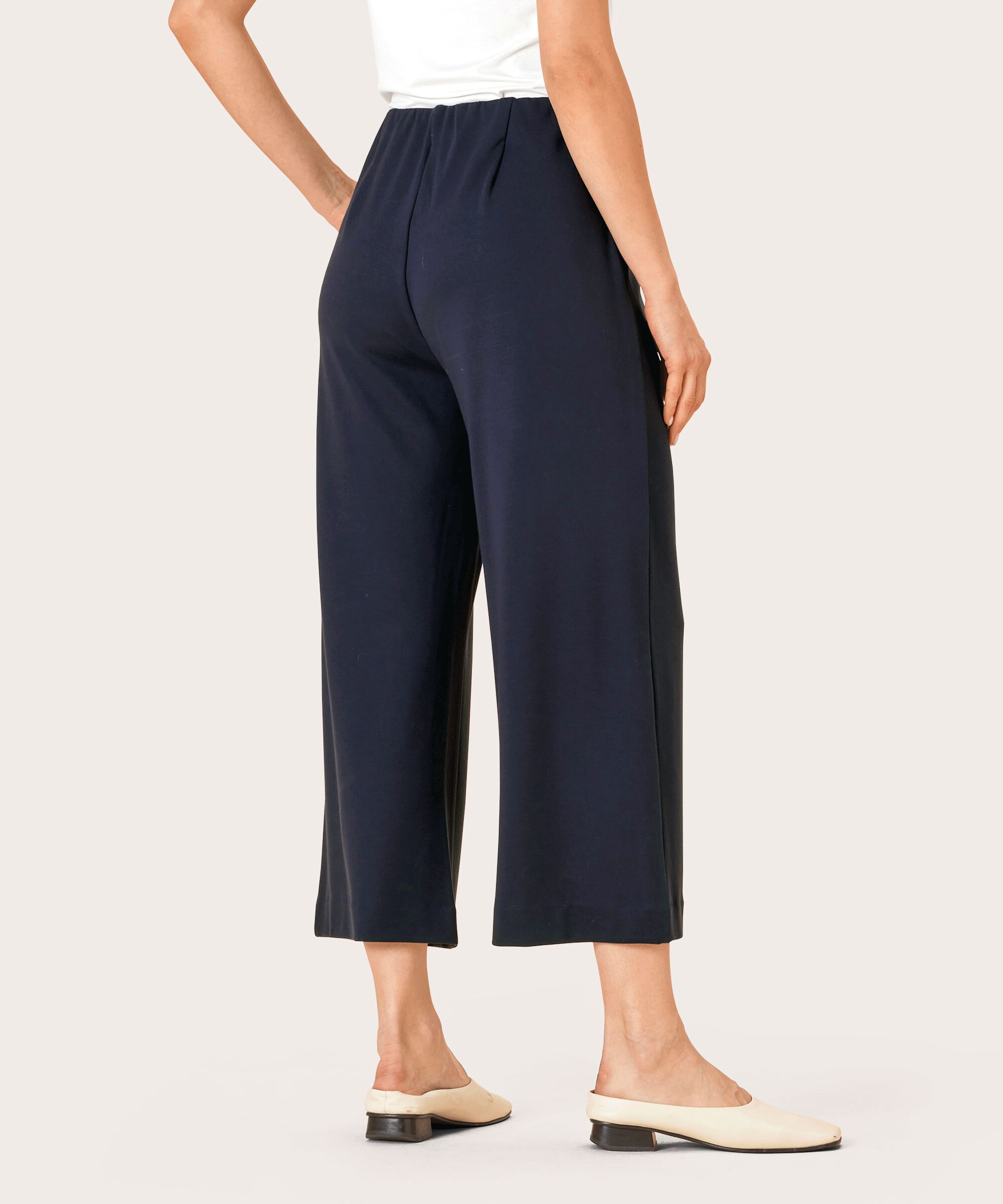 pantalon en jersey épais avec poches, Navy
