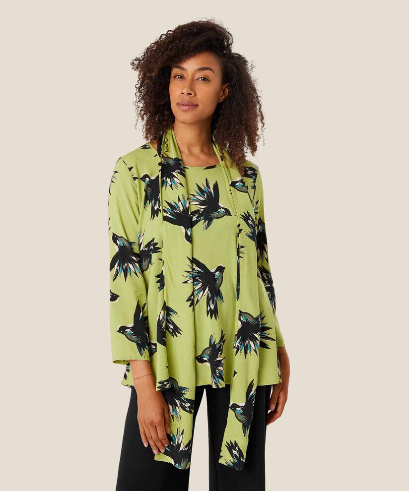 Écharpe en viscose imprimée, Fern