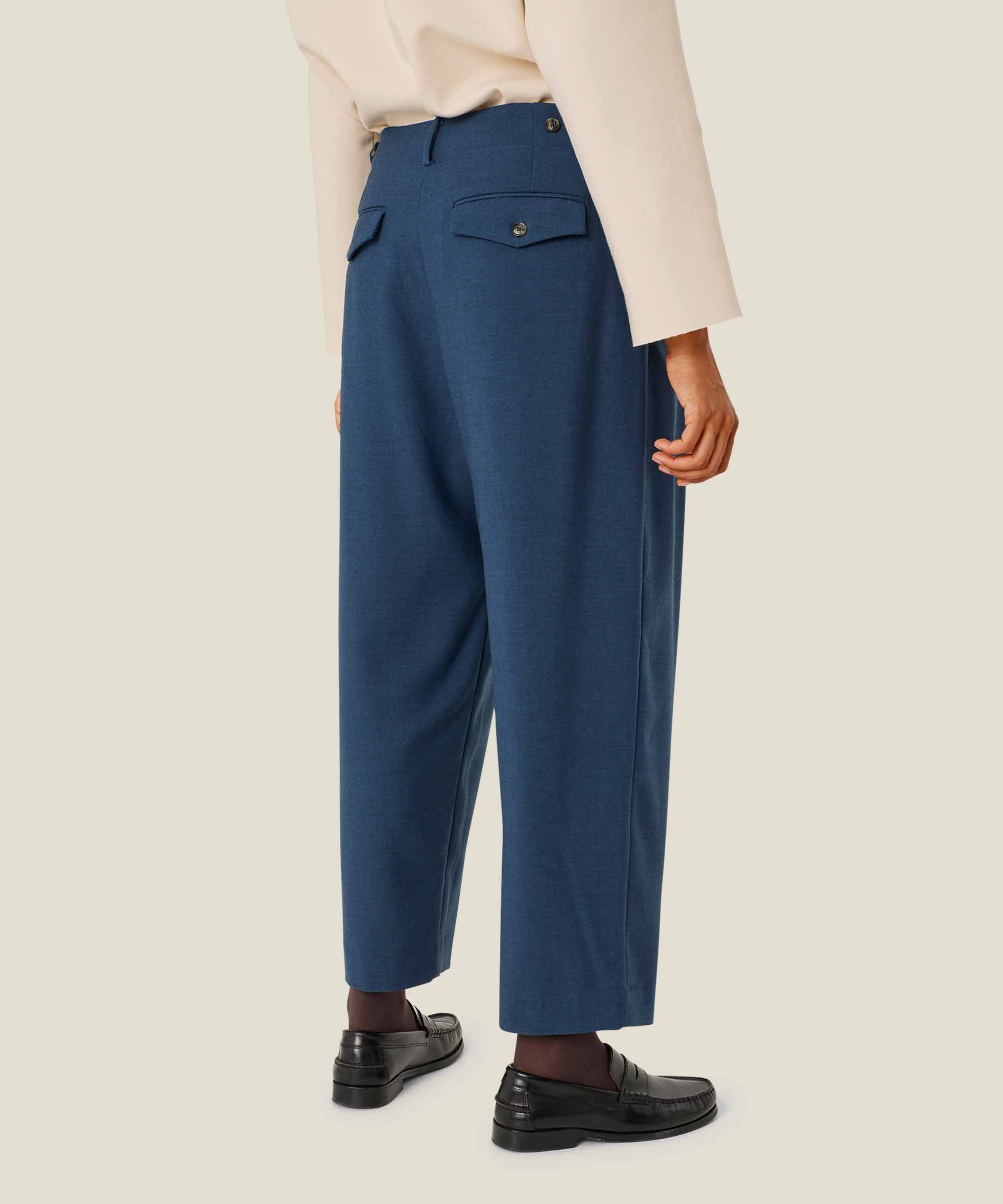 pantalon avec taille fixe et détails de boutons, Moonlit Ocean