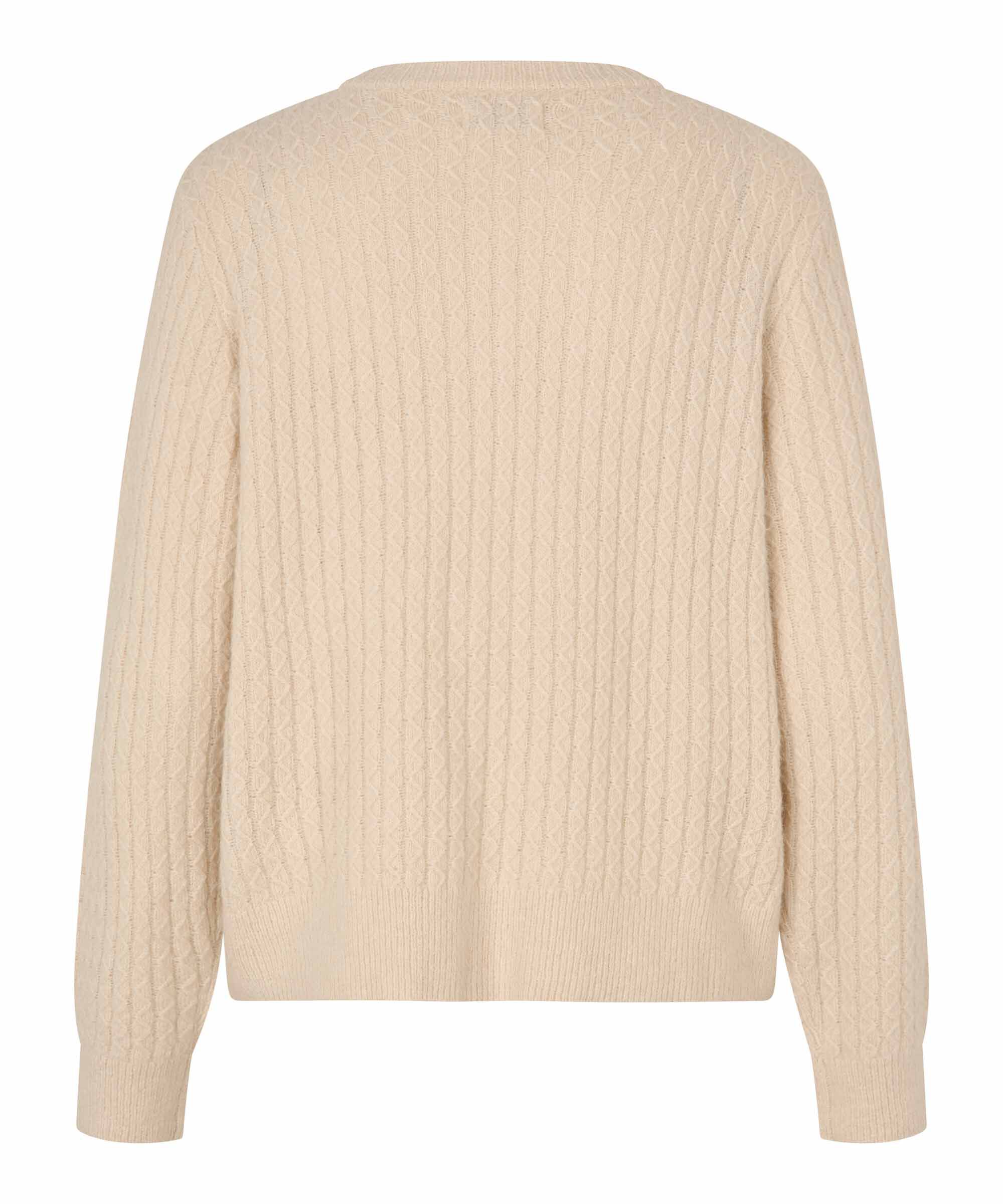 Cardigan tricot&eacute; &agrave; la structure subtile, Whitecap