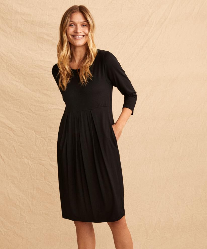 robe tulipe en jersey , Black