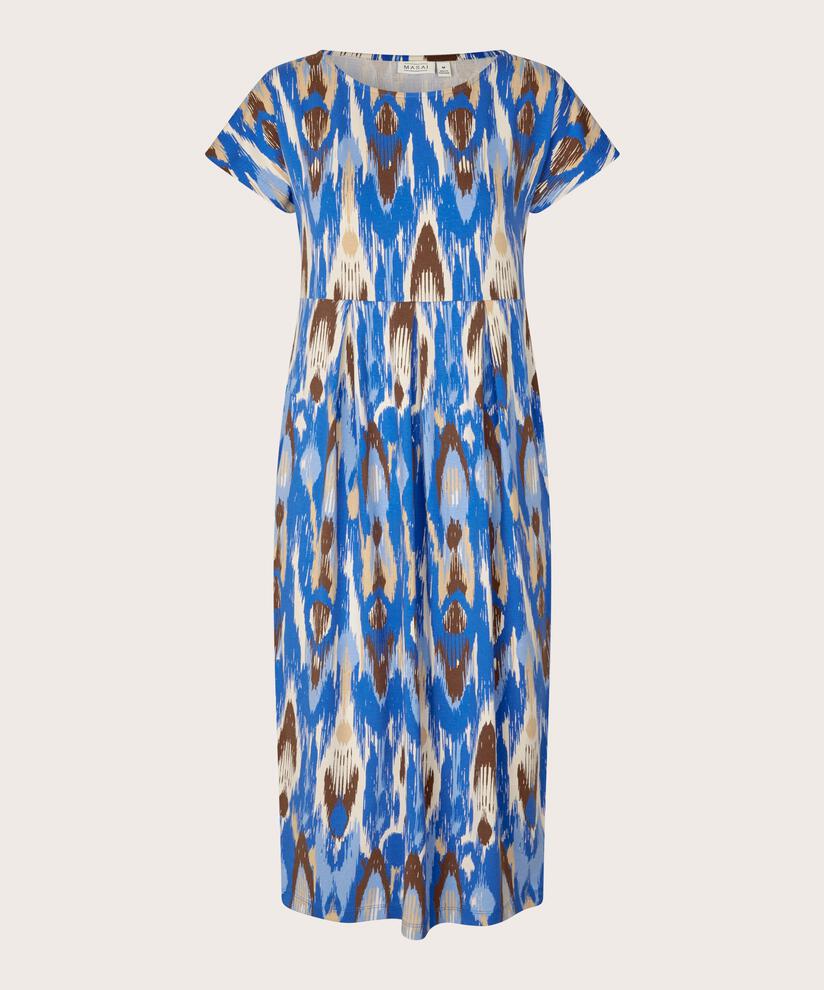 Robe Tulipe Avec Poches Fendues, Nebulas Blue