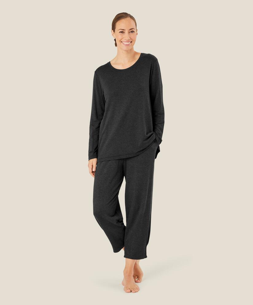pantalon de jogging en jersey doux, D. Grey mel.