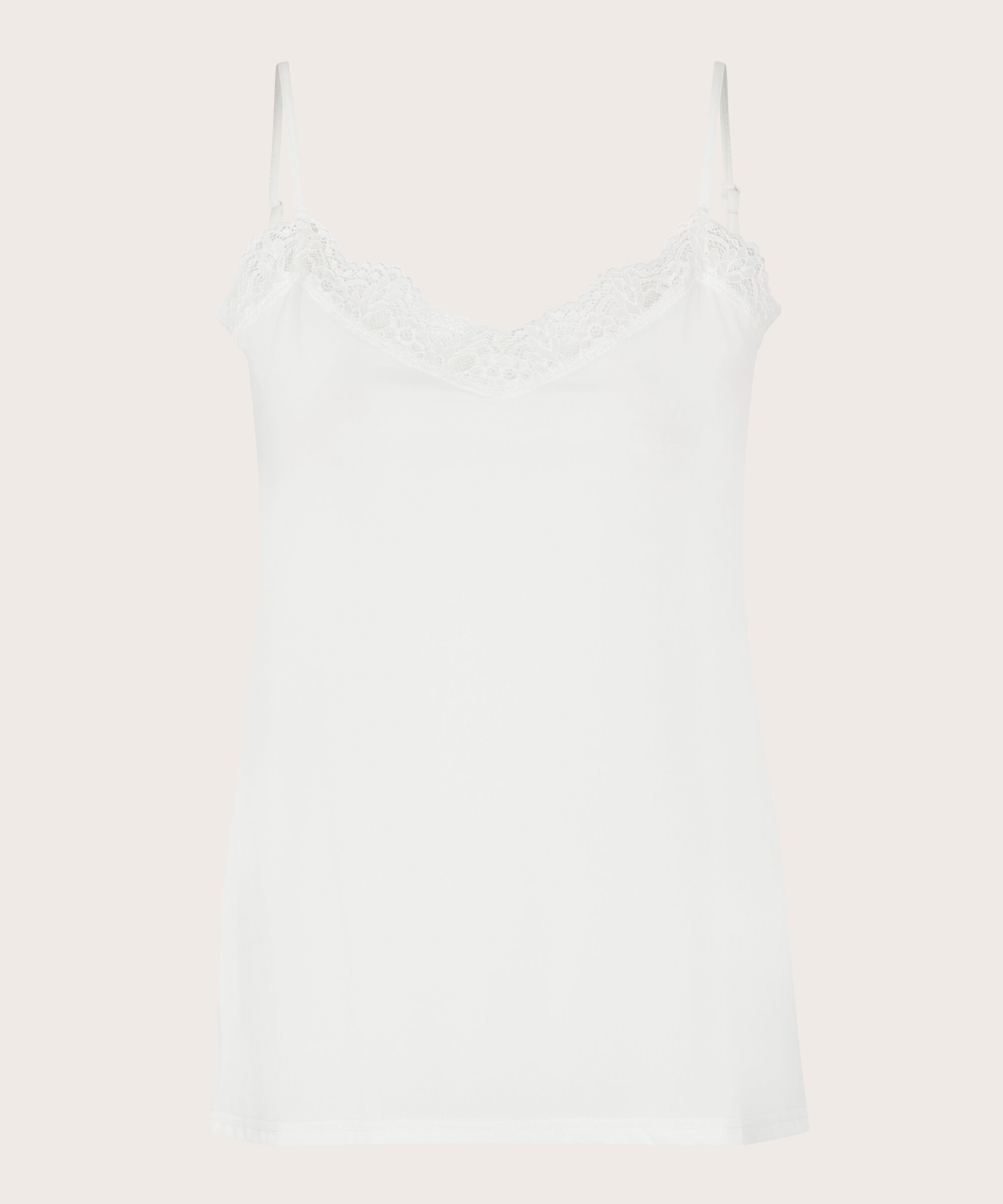 Débardeur avec dentelle, Cream