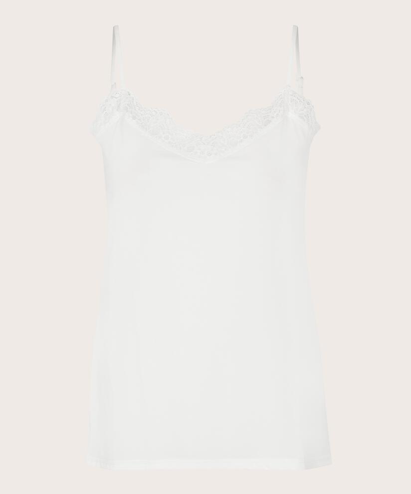 Débardeur avec dentelle, Cream