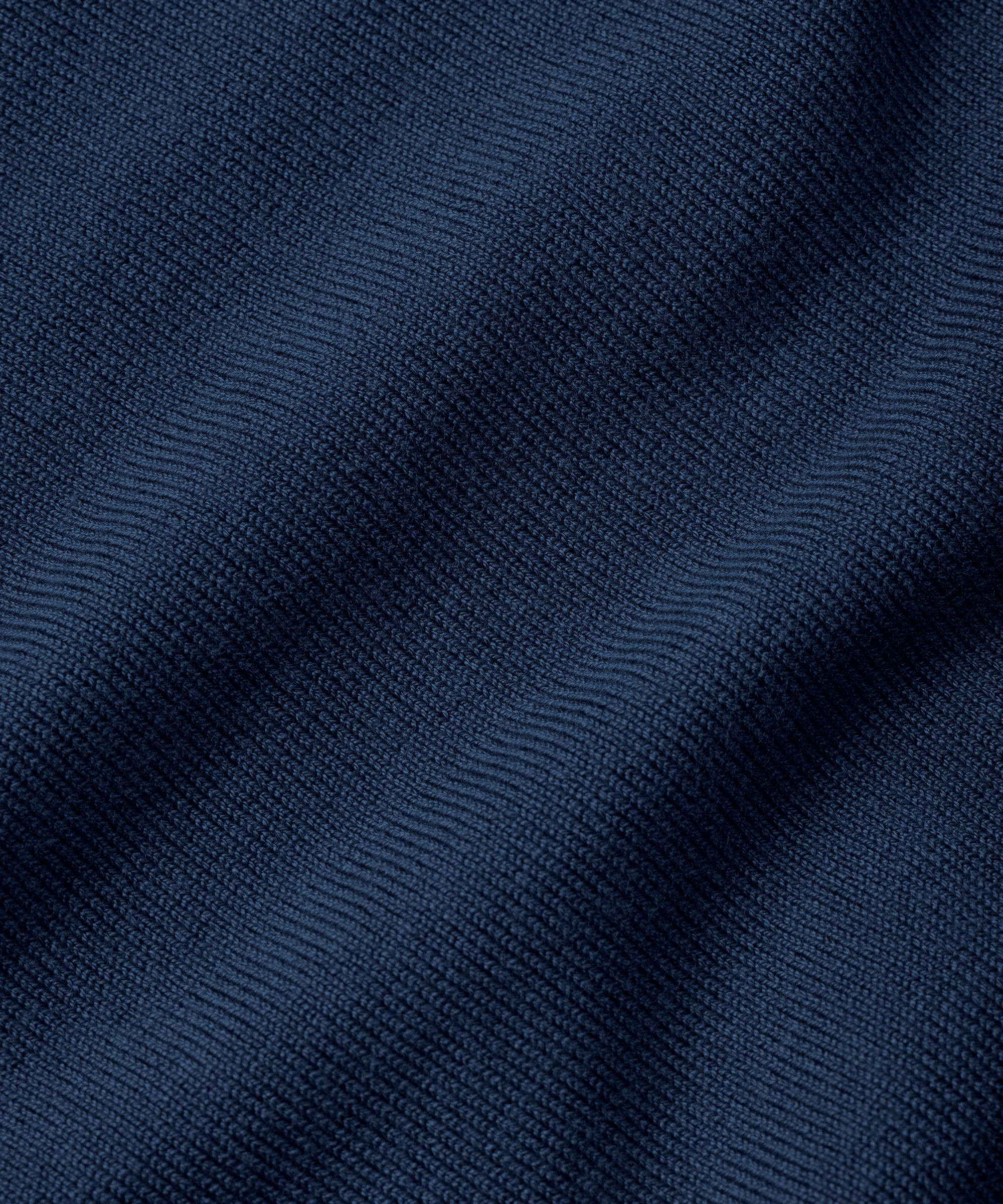 Pull En Maille Avec Col En V Et Manches Étroites, Navy Blazer