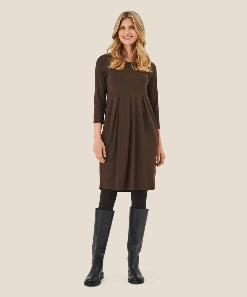 robe tulipe en jersey , Coffee Bean