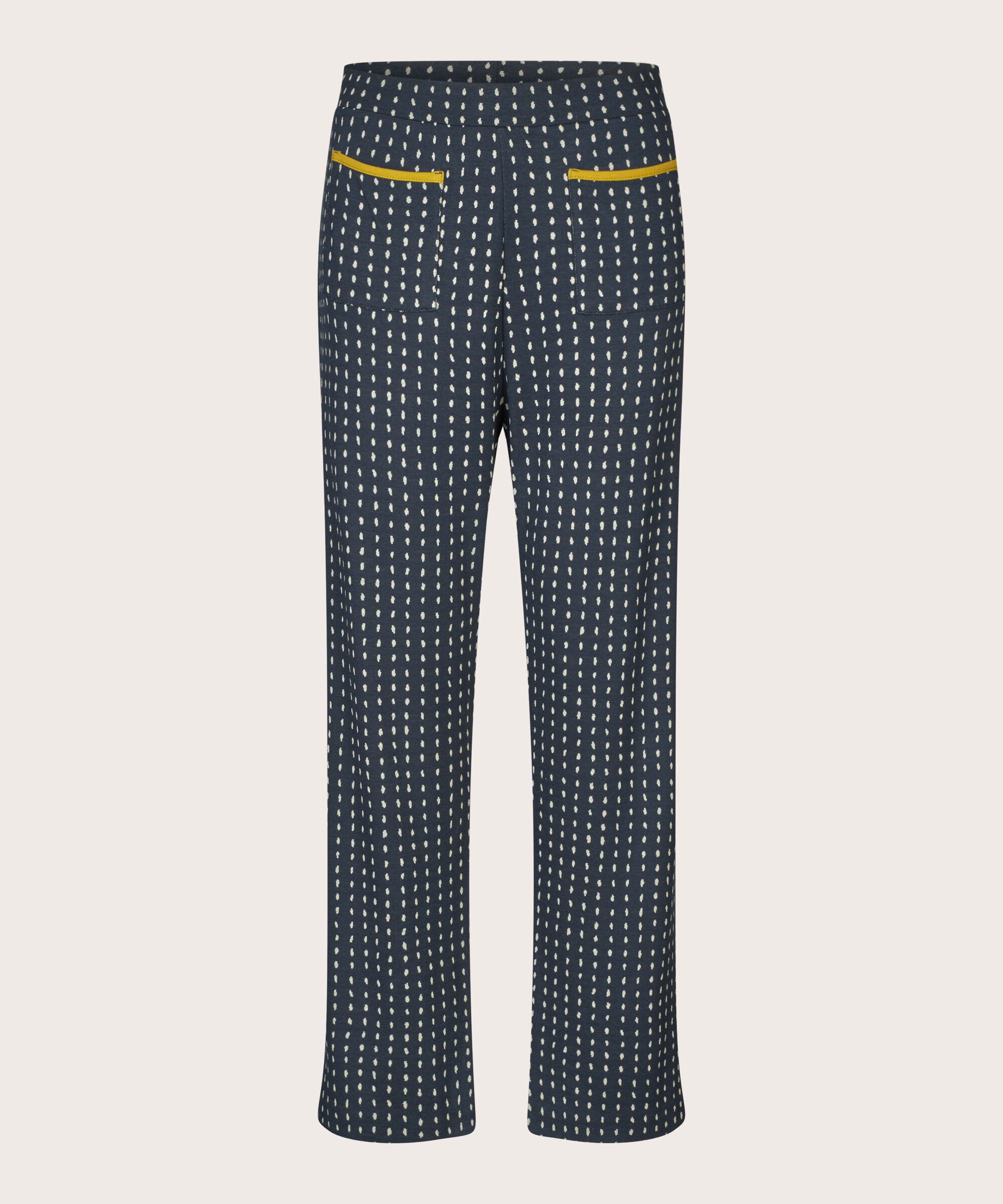 pantalon en jersey à pois avec taille élastique, Mood Indigo