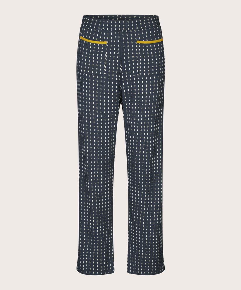 pantalon en jersey à pois avec taille élastique, Mood Indigo