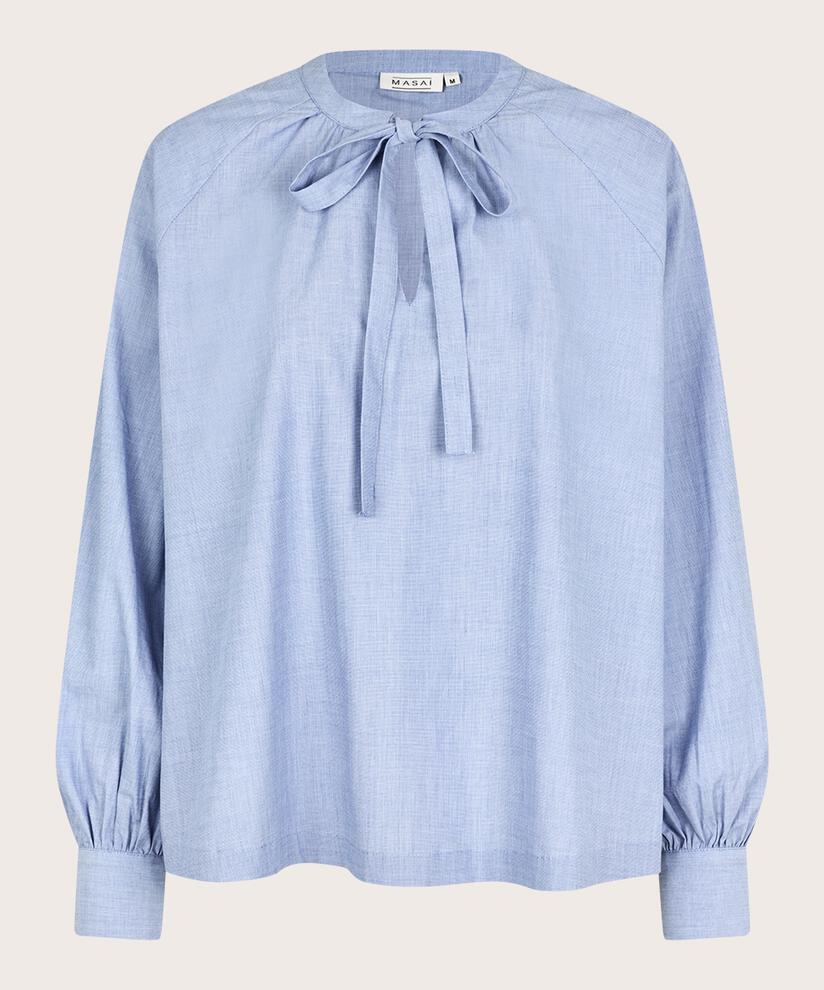 blouse en coton avec liens au cou, Sargasso Sea
