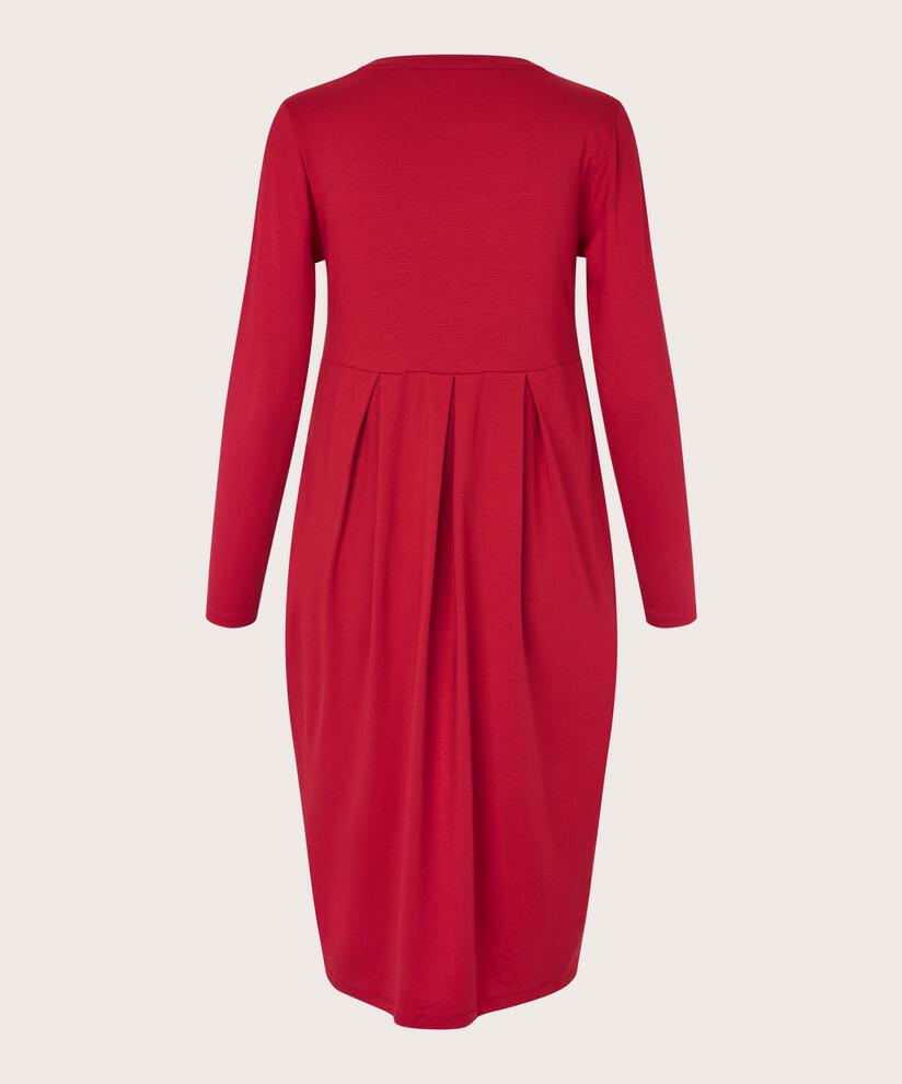 robe tulipe en jersey à manches longues, Scarlet Sage