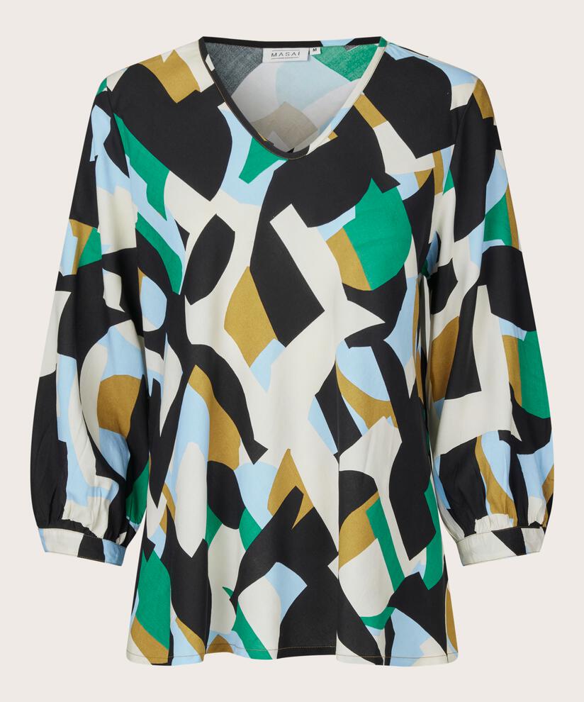 Blouse En Viscose À Manches 3/4, Greenlake