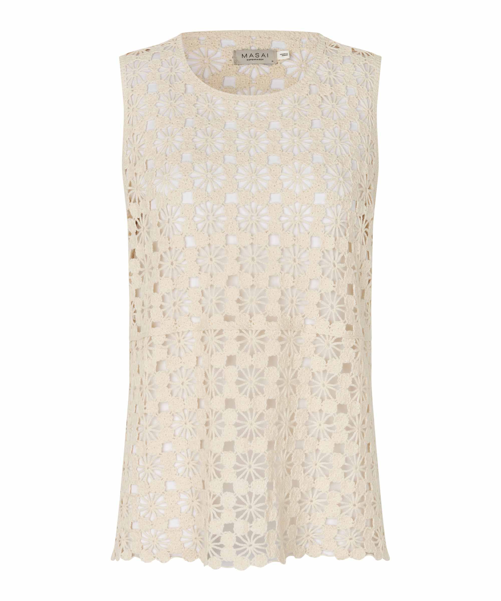 top sans manches au crochet, Fog