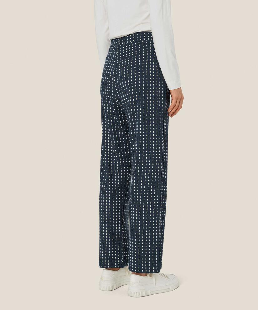 pantalon en jersey à pois avec taille élastique, Mood Indigo