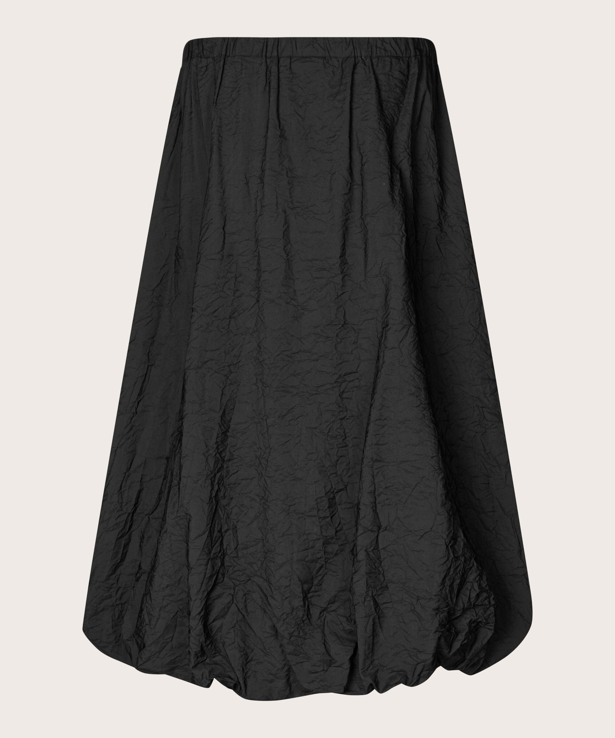 jupe en viscose avec poches fendues et bas élastique, Black