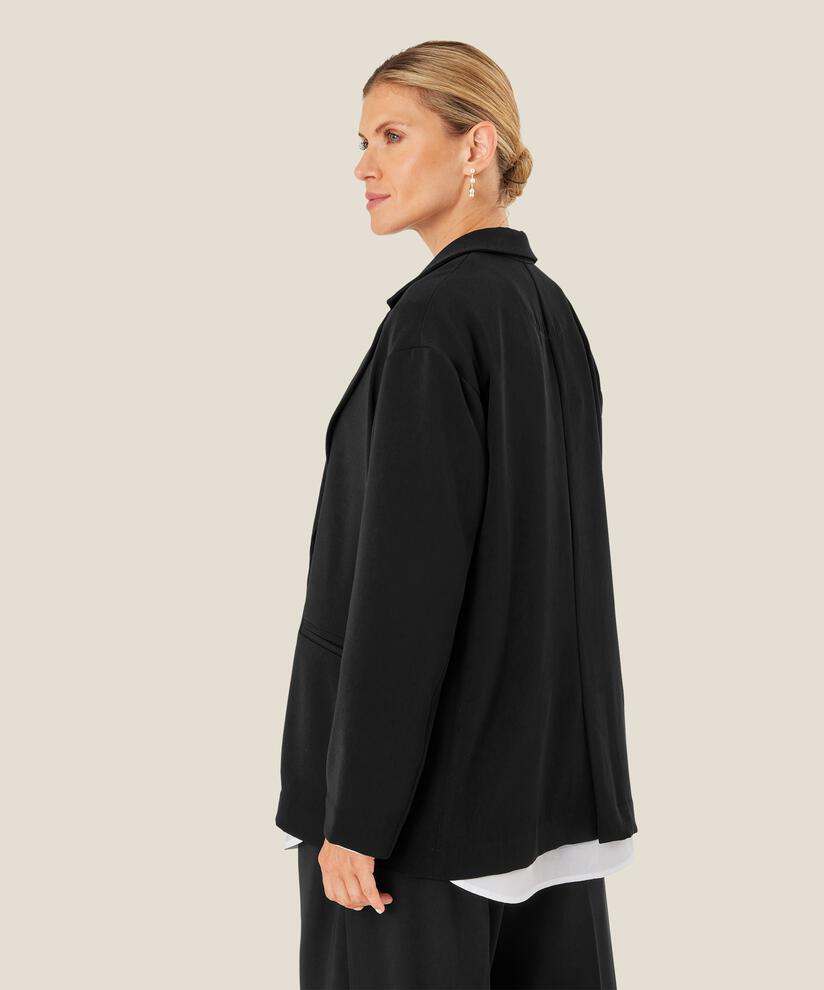 blazer classique à un bouton, Black