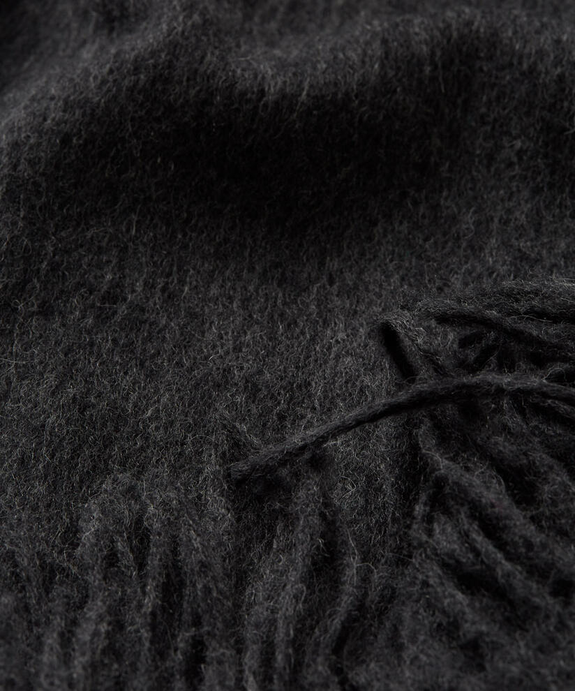 grande écharpe en laine à franges, D. Grey mel.