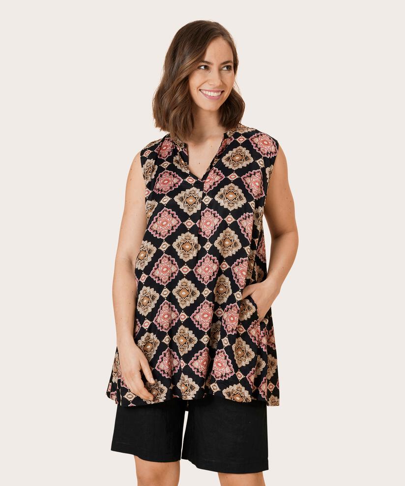HALIA TUNIC, Desert sage