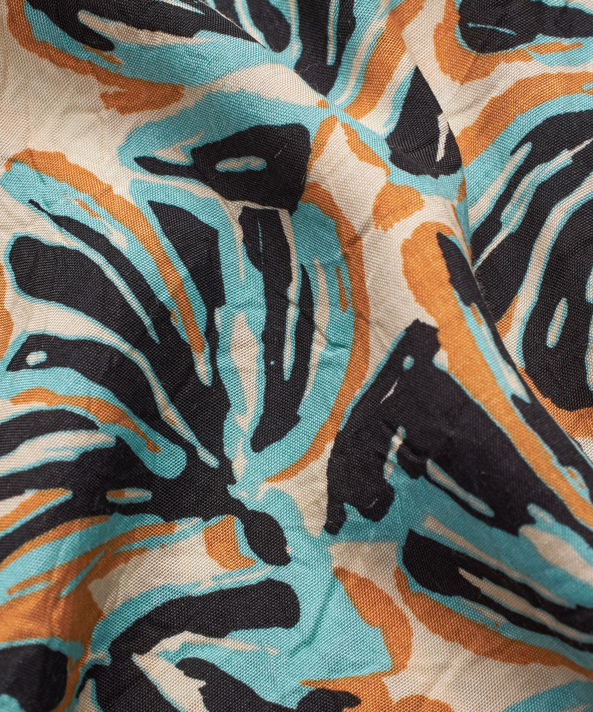 robe en viscose à manches 3/4 et col en V, Aqua