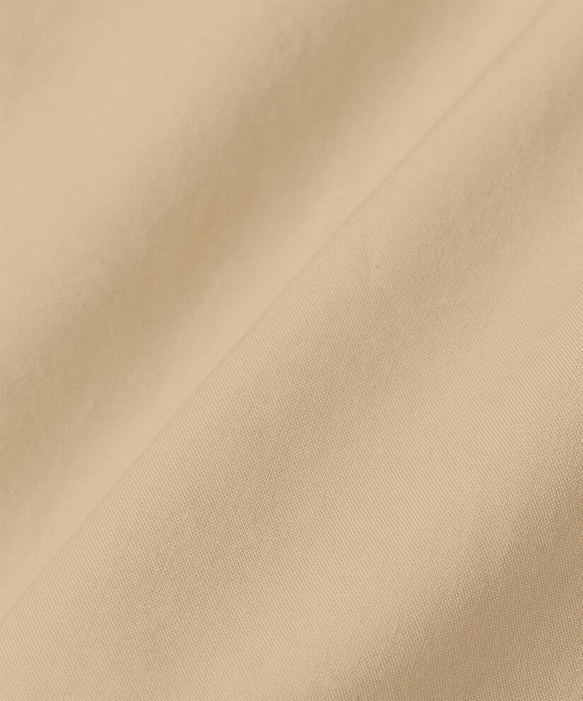 pantalon en coton à jambes larges et taille élastique, Safari