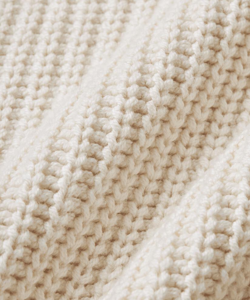 pull en maille de coton à volants, Whitecap
