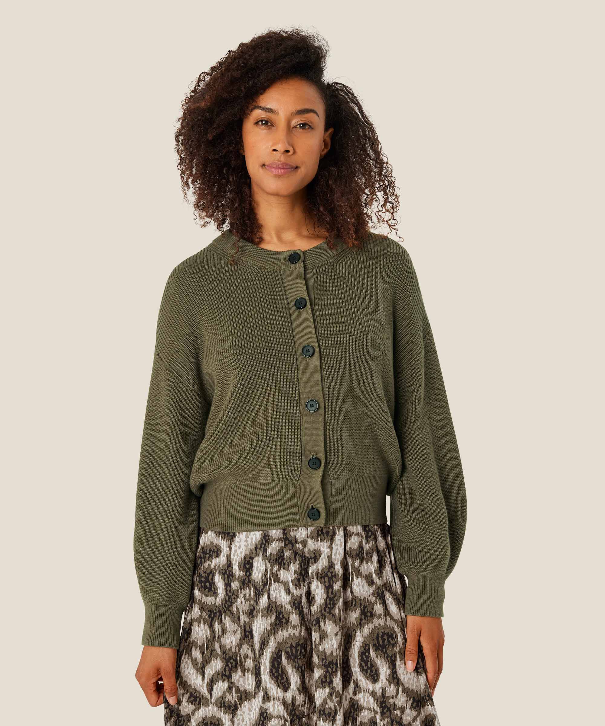 cardigan avec bords côtelés, Sea Turtle