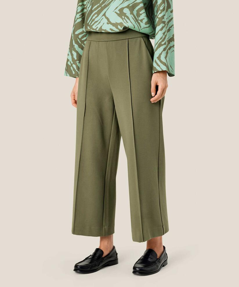 Pantalon En Jersey Épais Avec Poches, D. Lichen Green