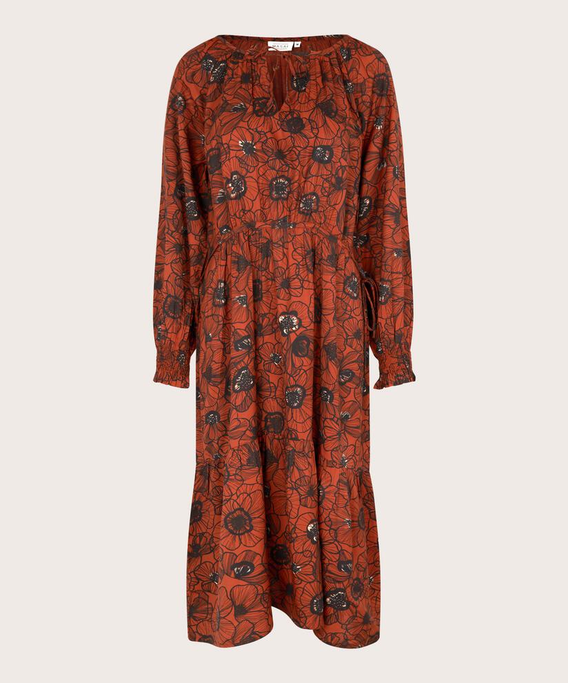 robe fleurie en viscose avec détails en dentelle, Picante