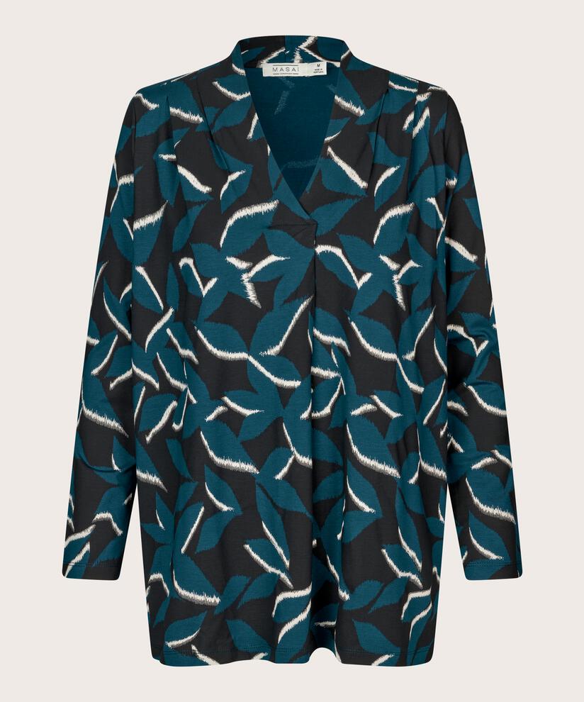 top en jersey imprimé à manches longues, Reflect Pond