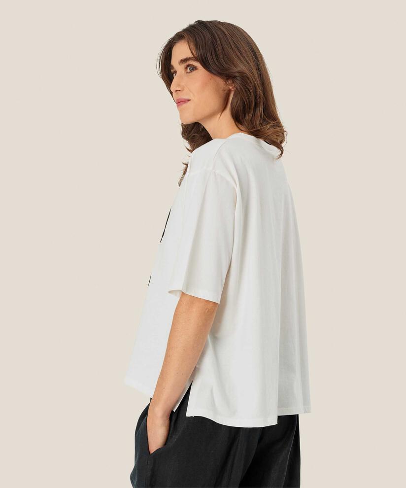 T-shirt En Coton Avec Imprimé, Jet Stream