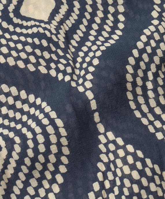 Écharpe En Viscose Imprimée, Mood Indigo