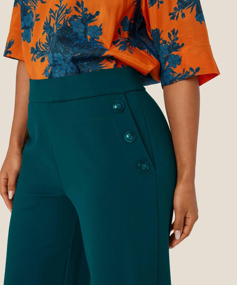 Pantalon En Jersey Épais Avec Détails De Boutons, Reflect Pond