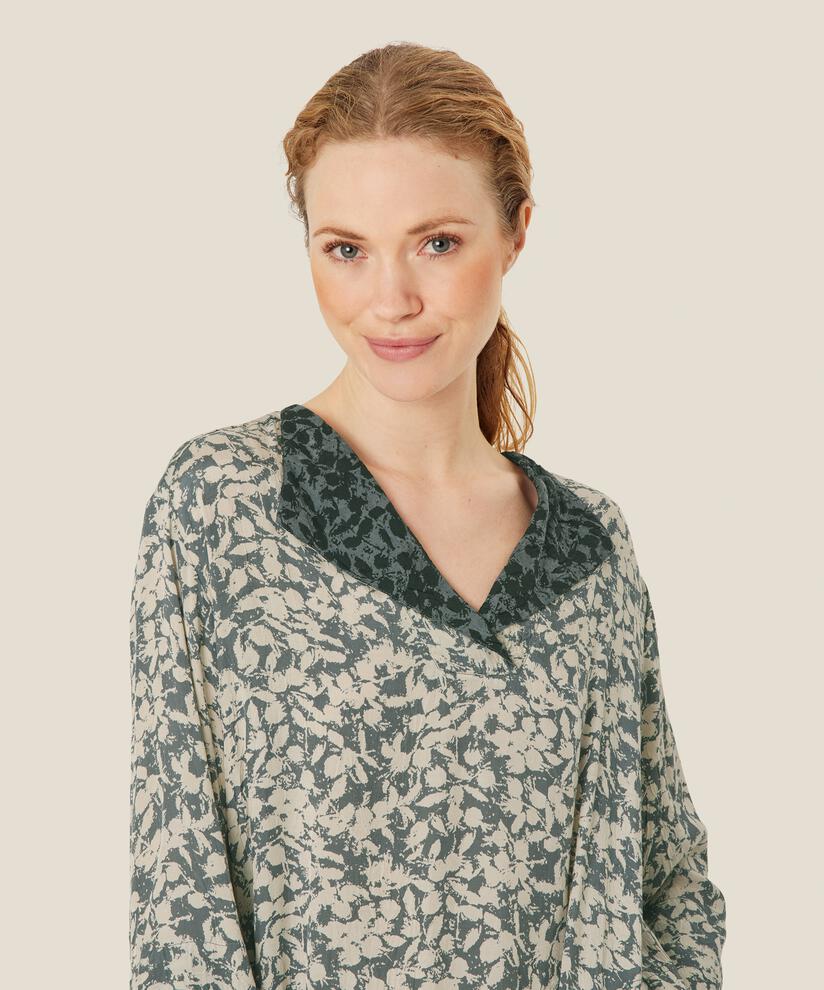 tunique en viscose avec fente côté et poches, Balsam Green