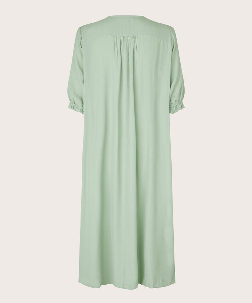 robe féminine en viscose avec plis, Frosty Green
