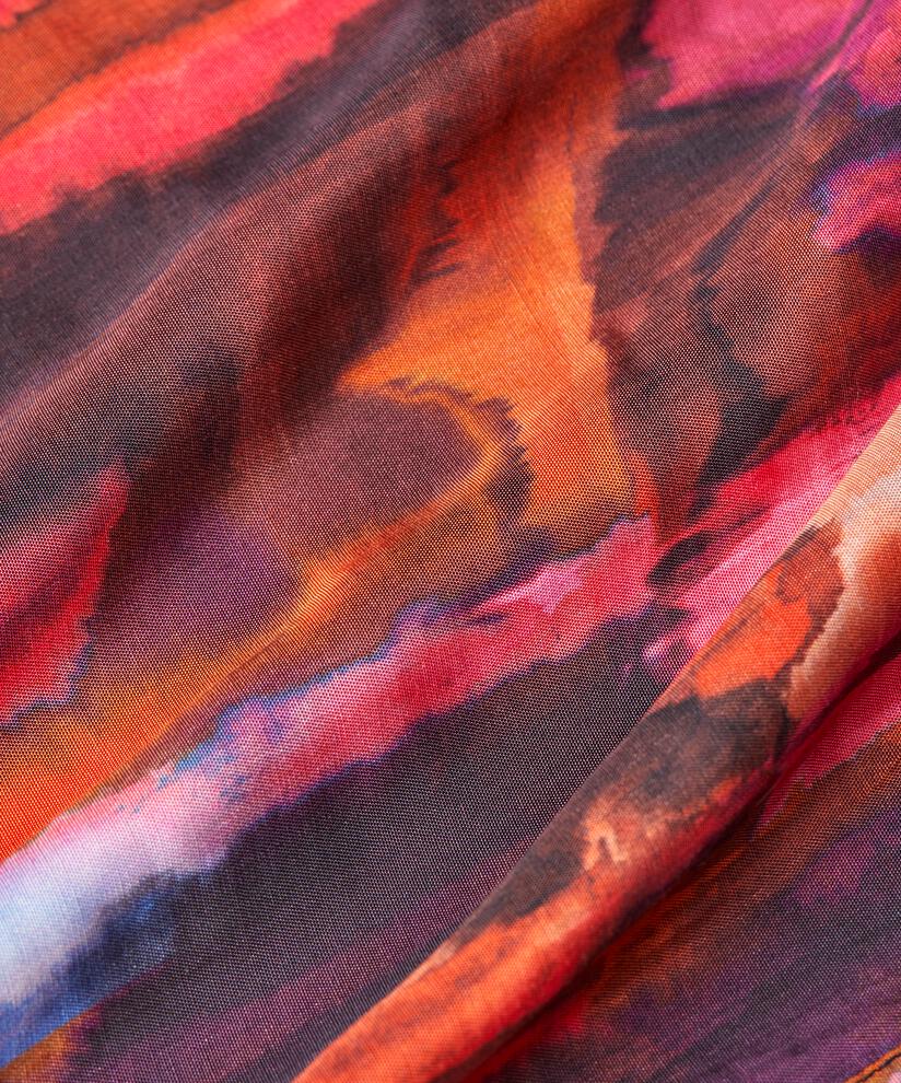 Blouse En Viscose À Col V, Sun Tomato