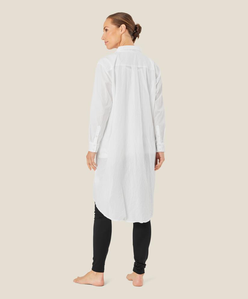 robe chemise en qualité coton, White
