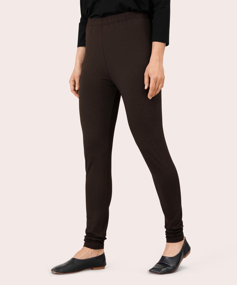 Legging Long En Jersey Doux, Coffee Bean