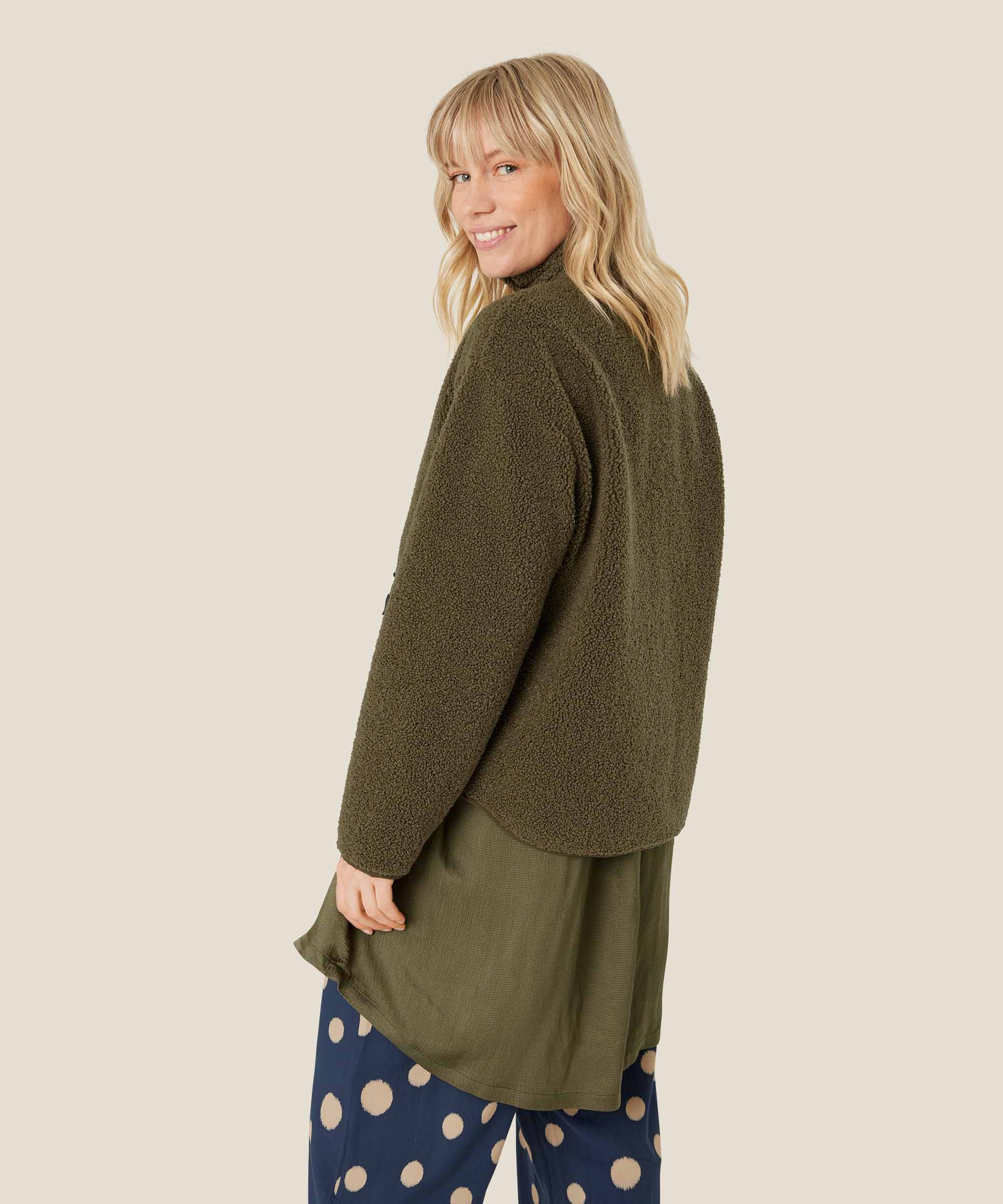 pull polaire teddy avec fermeture éclair, Sea Turtle