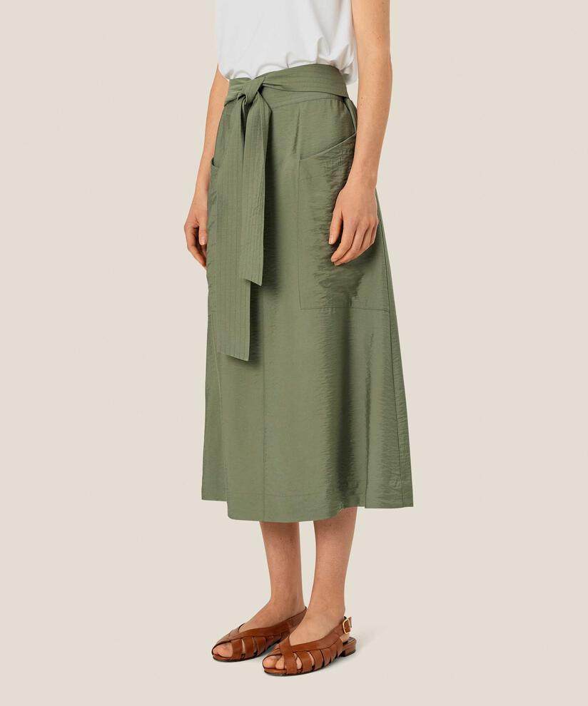 jupe en viscose avec poches décoratives et taille élastique, Four Clover