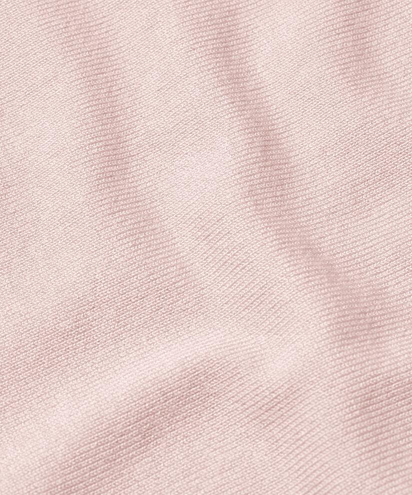 Pull En Maille Avec Col En V Et Manches Étroites, Mauve Chalk