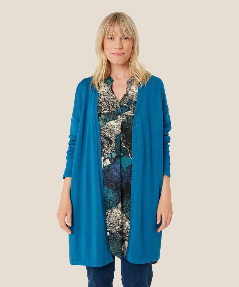 Cardigan En Fine Maille Coupe Droite, Celestial