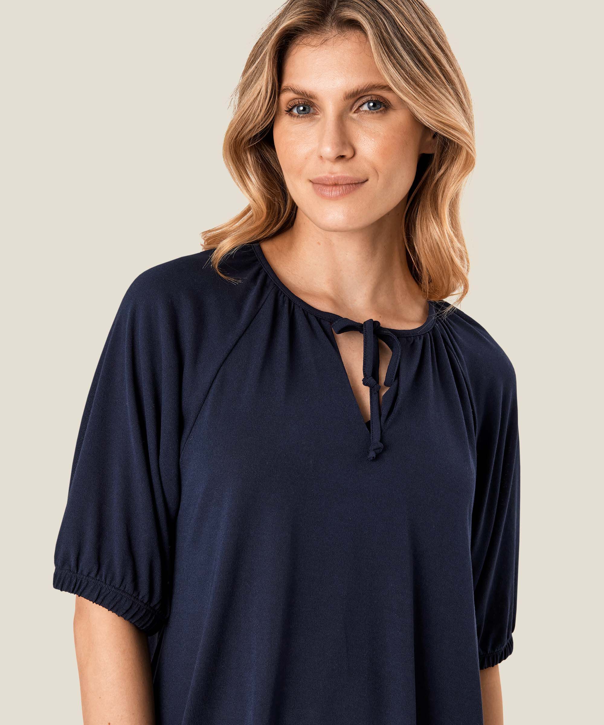 Basma JERSEY Top, Navy