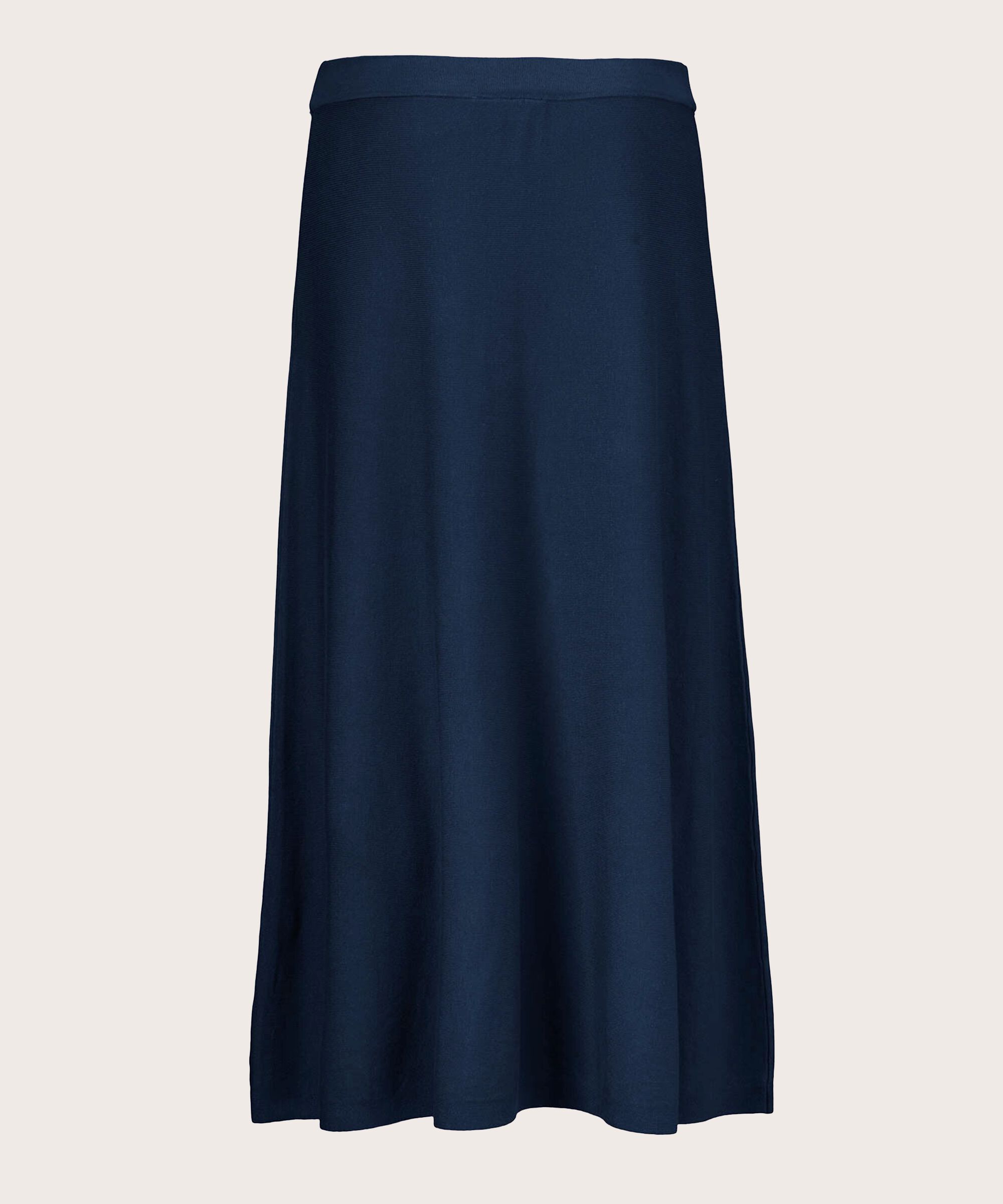 jupe en maille à taille élastique, Navy
