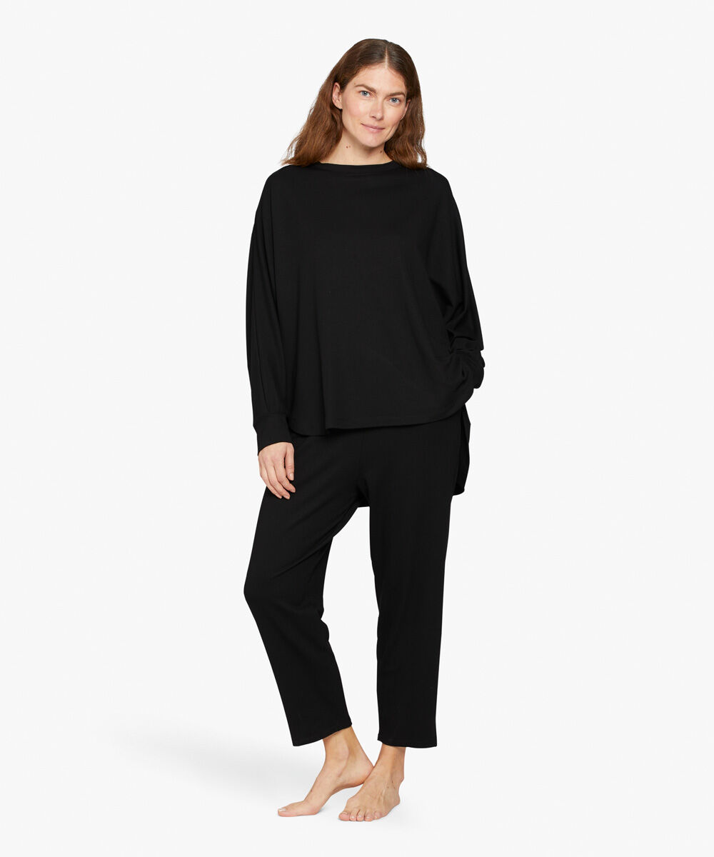 PETRASIA JERSEY TROUSERS, Black